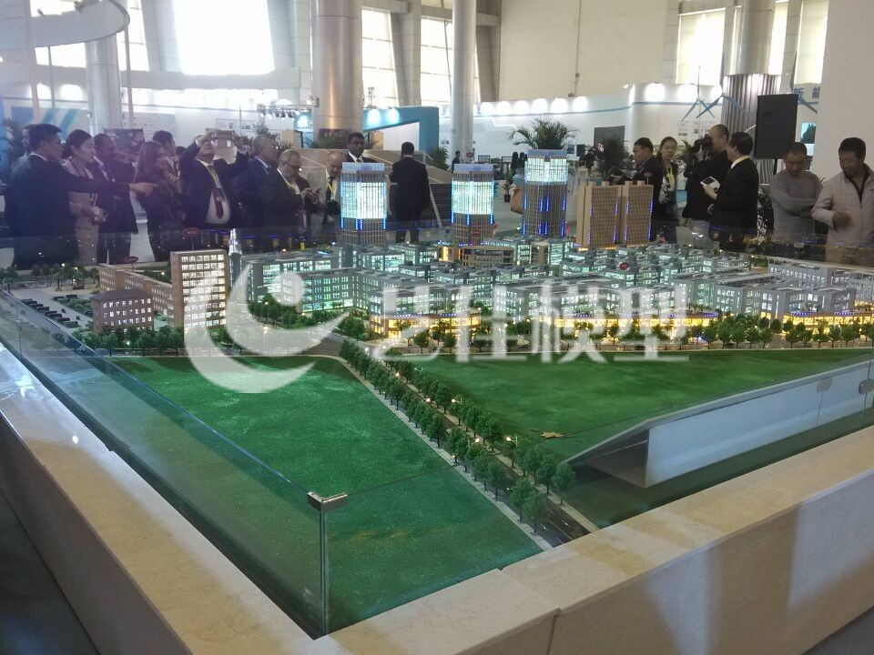青海省重点项目福茵大华青藏高原原产地特色产品聚集园模型